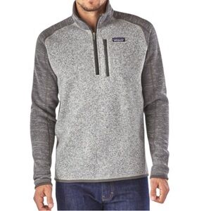 Patagonia Mock Grey 1/2 Zipper Closer Size XXL